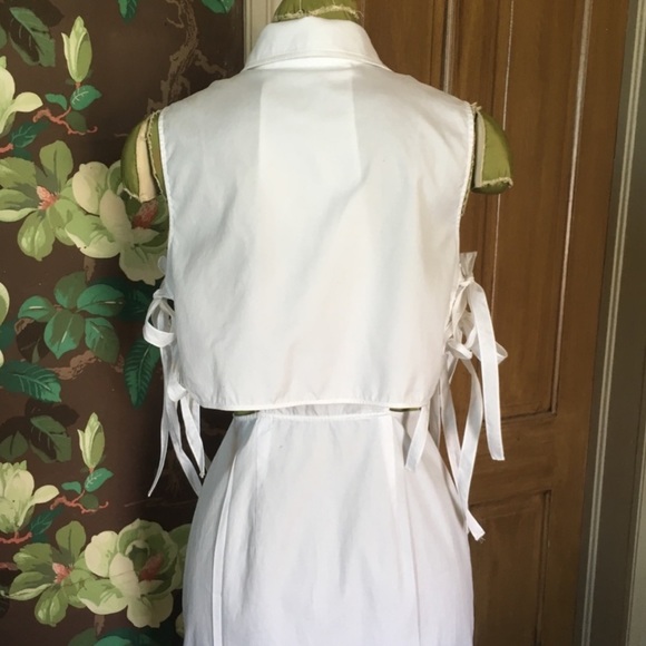 white Jonathan Simkhai button up dress - Picture 8 of 9